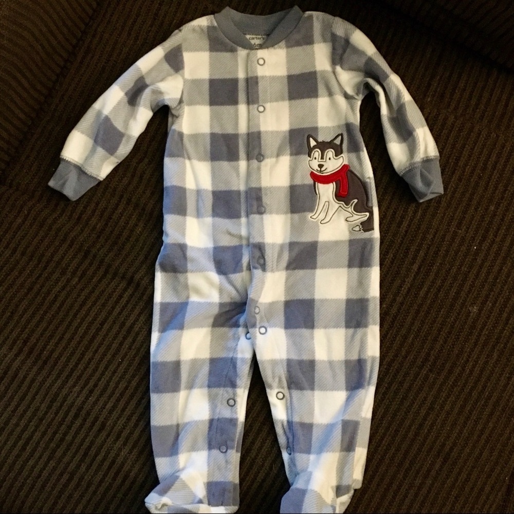 NEW! Warm Fleece Baby Boy Outfit - 6 mo